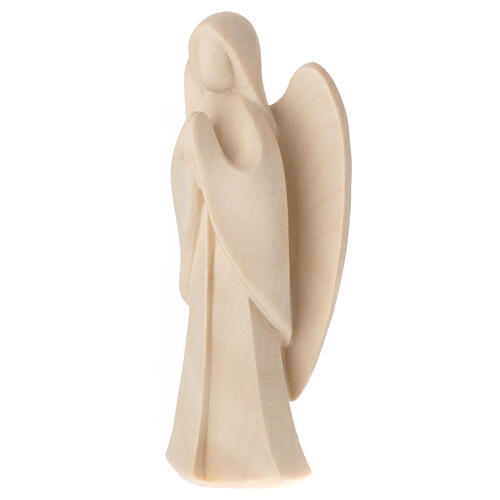 Angelo custode Harmonie in preghiera legno naturale Valgardena 3