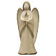 Guardian angel with flame, Harmonie design, patinated wood, Val Gardena s1