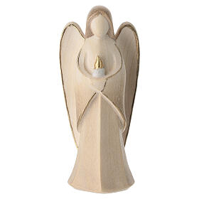 Ángel de la Guarda madera Val Gardena rezando Harmonie coloreado