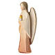 Harmonie guardian angel with flame, painted wood, Val Gardena s2