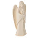 Guardian angel with flame, Harmonie design, natural wood from Val Gardena s4