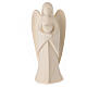 Guardian angel Harmonie holding a heart, Val Gardena natural wood s1