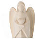 Guardian angel Harmonie holding a heart, Val Gardena natural wood s2