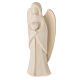 Guardian angel Harmonie holding a heart, Val Gardena natural wood s3