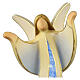 Aram angel statue with open arms blue marble Valgardena wood s2