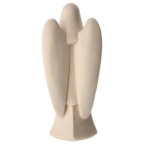 Ange gardien avec étoile en bois naturel Val Gardena 4