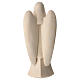 Angioletto custode con stella legno naturale Val Gardena s4