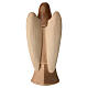 Angelo custode con stelle legno Val Gardena finitura naturale lucida s4