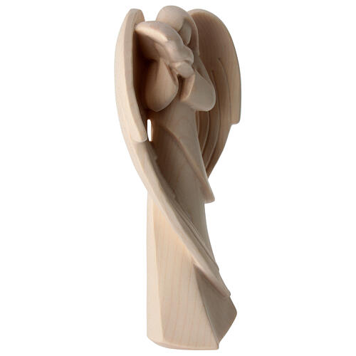 Angel Statue with Natural Val Gardena Wood Finish 4