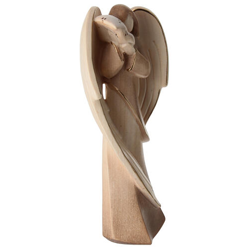 Angel in Val Gardena wood with glossy natural finish 4