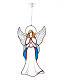 Ángel en oración de vidrio colorido s1