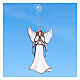 Ángel en oración de vidrio colorido s2