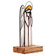 Ángel de la guarda de vidrio colorido de mesa s3