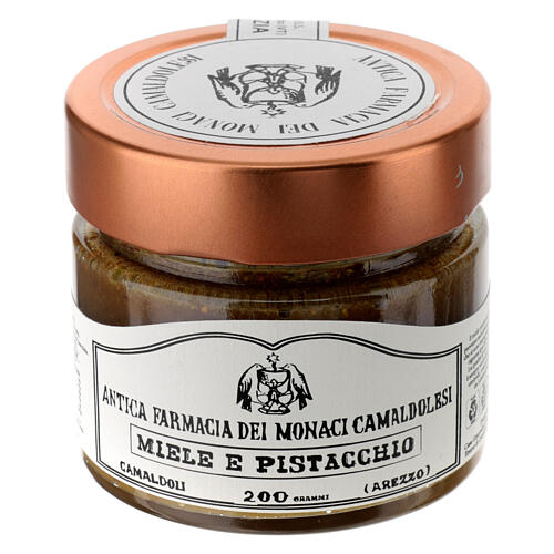 Miele e pistacchio Camaldoli 200g con pistacchi di Bronte 1