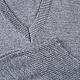 V-neck light grey waistcoat s3