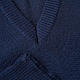 STOCK V-neck blue waistcoat s3