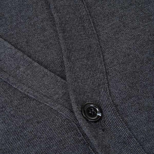 Dark grey waistcoat with buttons and pockets 3
