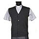 Dark grey waistcoat with buttons and pockets s1