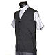 Dark grey waistcoat with buttons and pockets s2