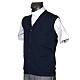 STOCK Blue waistcoat with buttons and pockets s2