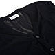 Open sleeveless cardigan, 100% black cotton s3