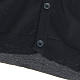 Open sleeveless cardigan, 100% black cotton s4