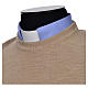 Gilet ras du cou beige s4