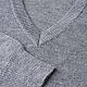 STOCK V-neck light grey pullover s3