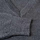 Pullover collo V grigio scuro s3