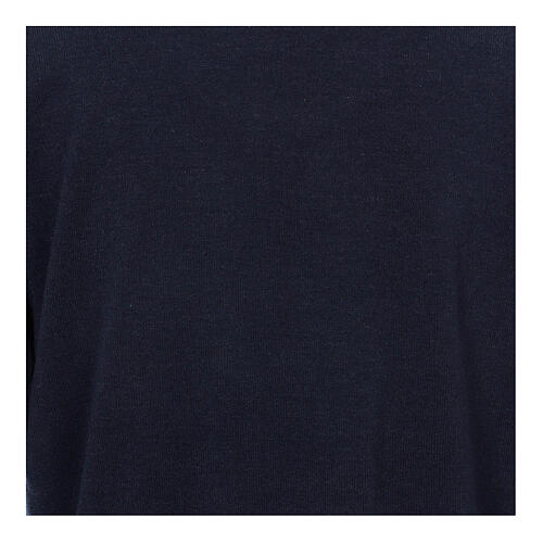 Blue turtleneck sweatshirt for priest, wool blend Cococler 2