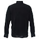 Black long sleeve clergy shirt sweater Mixed Wool Cococler s3