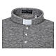 Light grey turtleneck sweatshirt for priest, wool blend s3