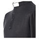 Merino wool clerical collar sweater Dark gray Cococler s2