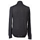 Merino wool clerical collar sweater Dark gray Cococler s4