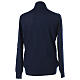 Sweater with clergy collar, blue merino wool Cococler s4