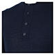 Camiseta Mixto Merino cuello clergy azul Cococler s2