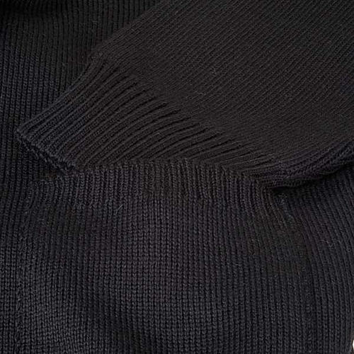 Sweter rozpinany z kołnierzem wykładanym czarny 3