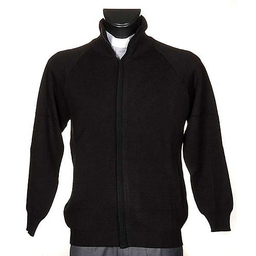 High-neck jacket with pockets 1