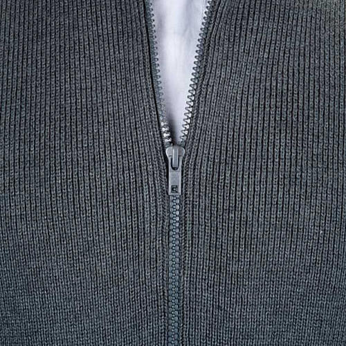 High-neck dark gray jacket 2