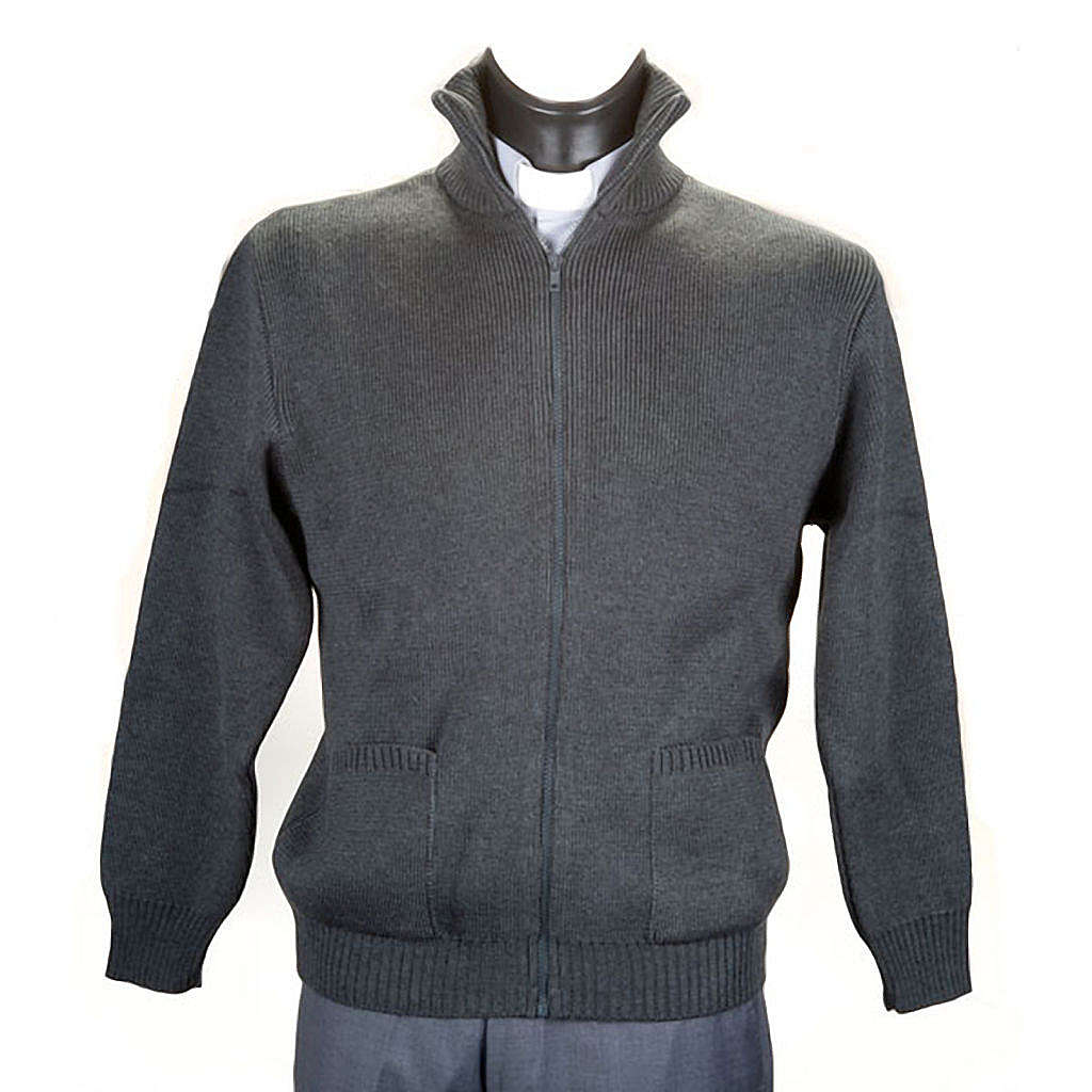 High-neck dark gray jacket | online sales on HOLYART.com