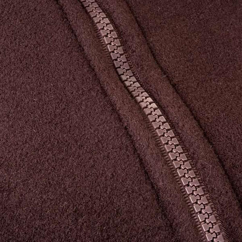 Pile marrone con cerniera e tasche 3