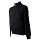 Black jacket 40% wool zip mens high collar In Primis s3