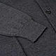 Casaco de malha lã com botões cinzento escuro s4
