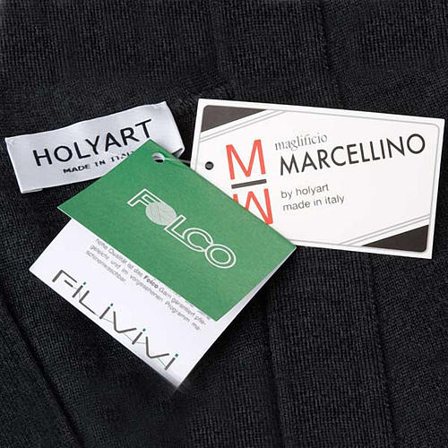 Giacca lana con bottoni nero 5