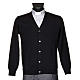 Black woolen jacket with buttons s1
