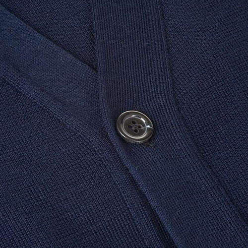 Giacca lana con bottoni blu 3