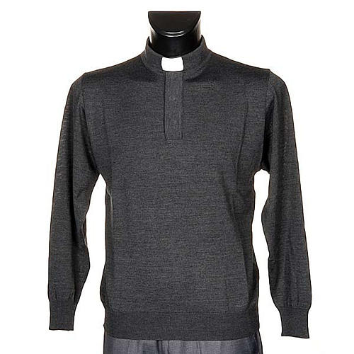 Clergyman dark grey polo-shirt 1