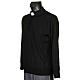 Polo clergy nera maglia calata s2