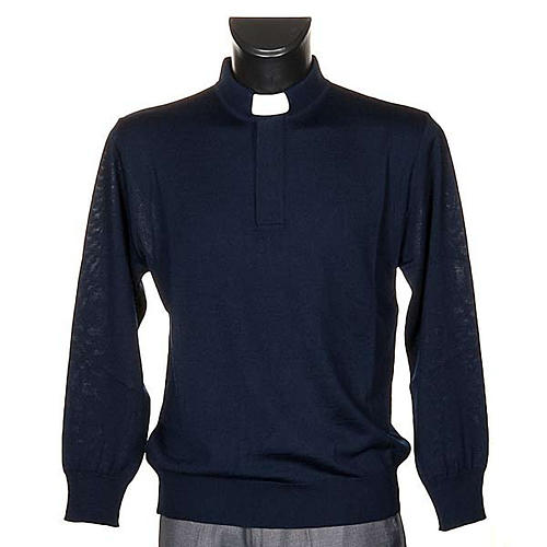 Clergyman blue polo-shirt 1