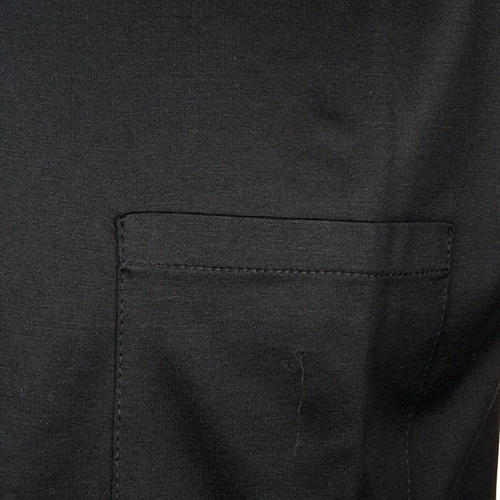 Clergy polo shirt black lisle thread | online sales on HOLYART.com